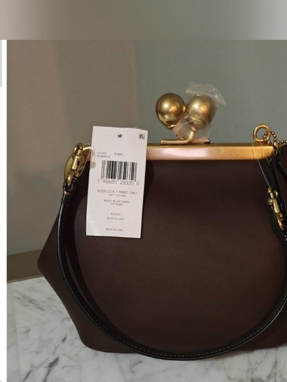 Coach kisslock Frame Bag 16